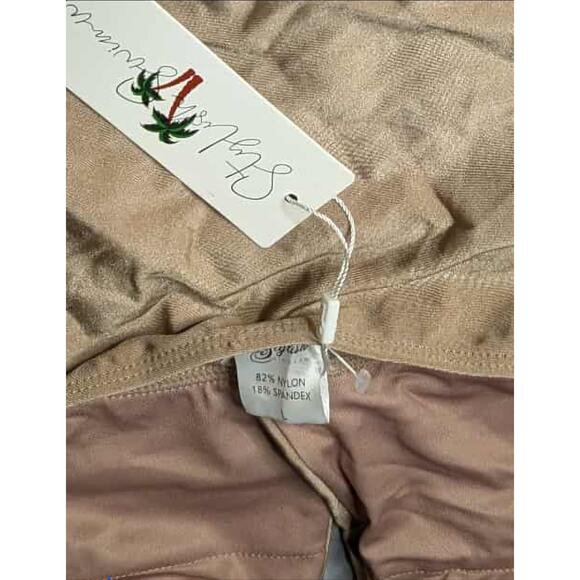 Stylish Swimwear One Piece Nude Swimsuit Size L Open Back Halter - Picture 9 of 9